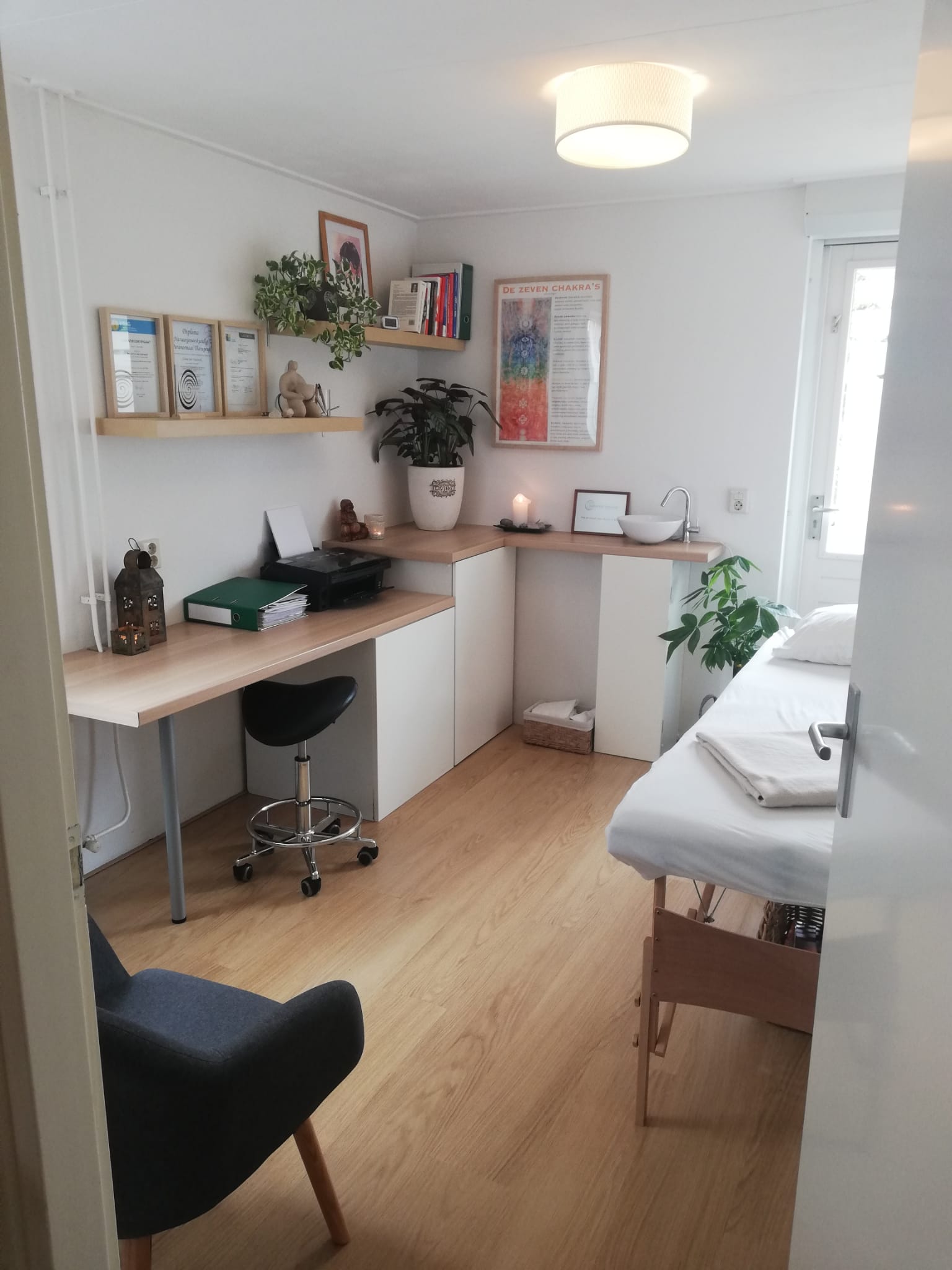 praktijk bij binnenkomst vanuit wachtkamer